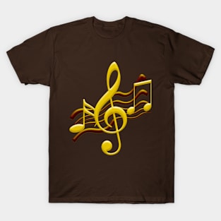 Musical Notes (Gold) T-Shirt